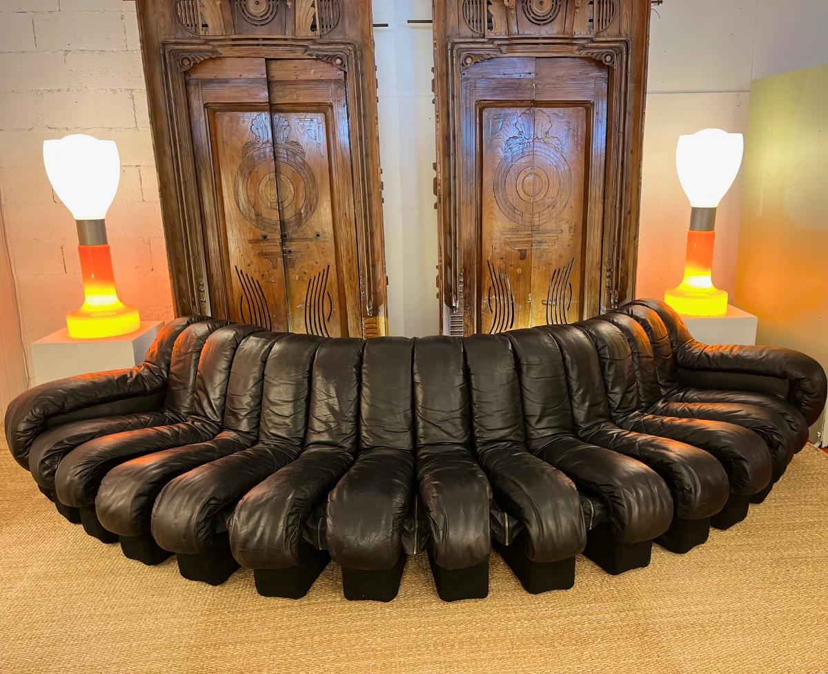 SOFA DS 600 PAR DE SEDE - Leather - 1980s