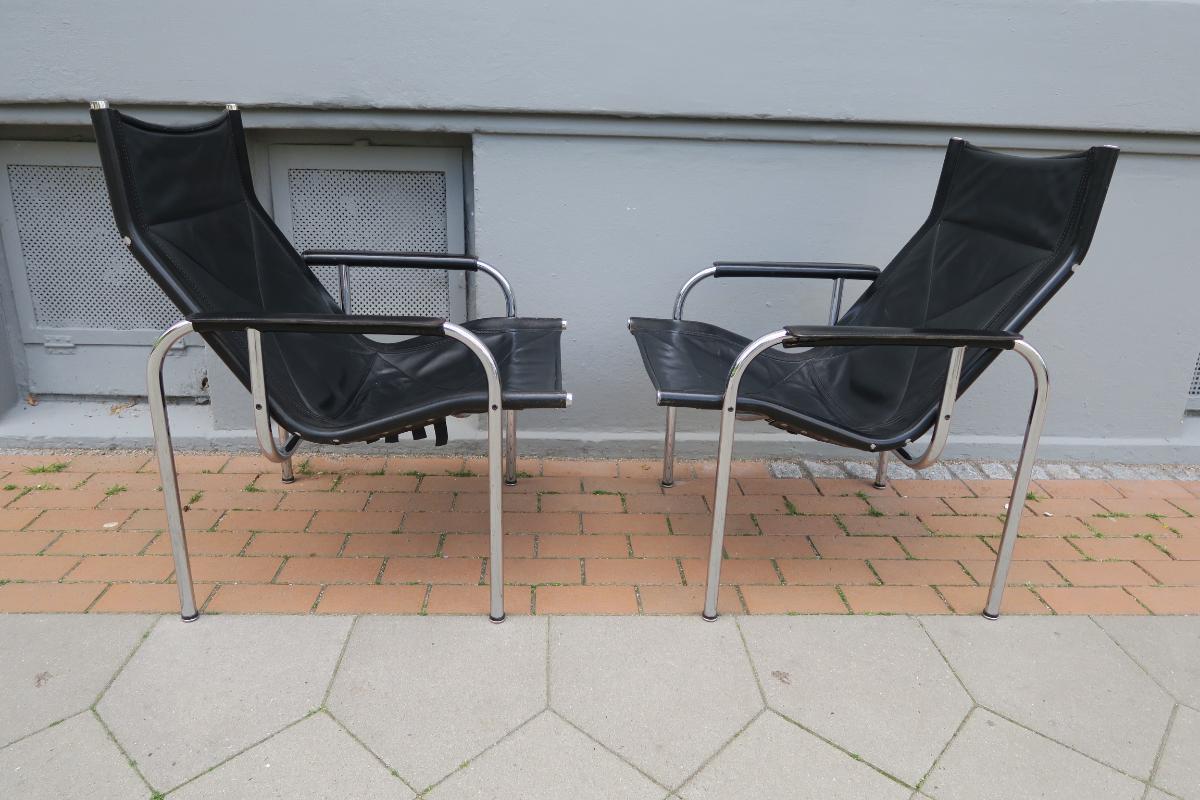 pair chairs by Hans Eichenberger for Strässle International