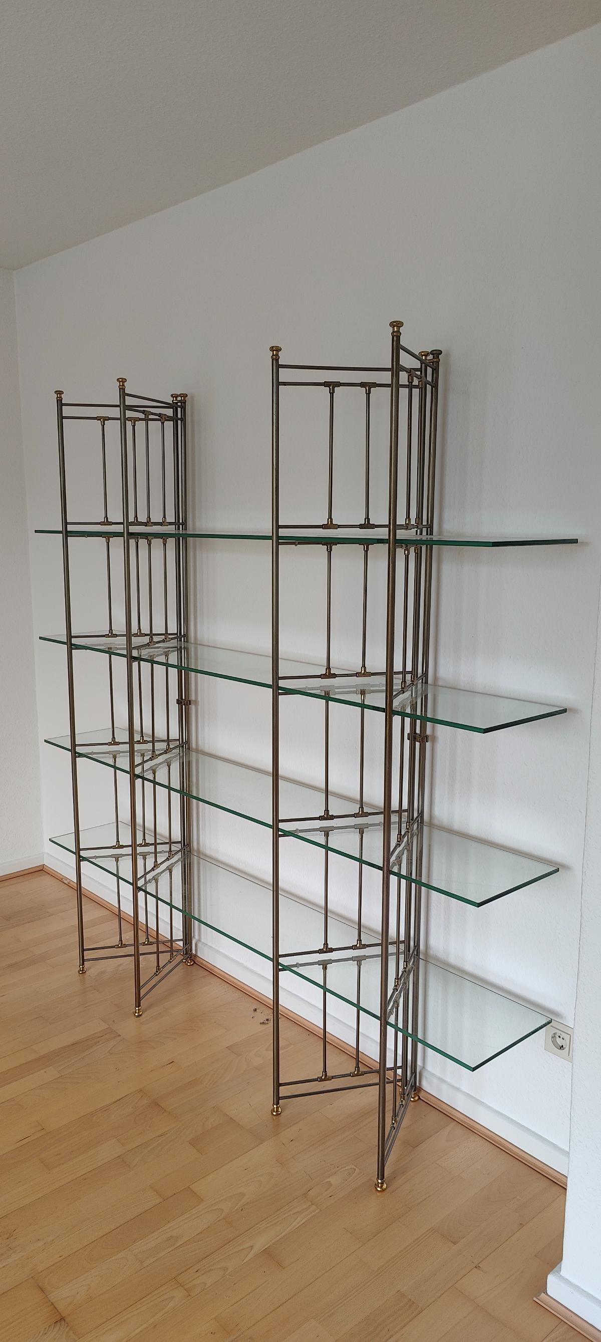 Rare freestanding bookshelf - Glass - 1970s