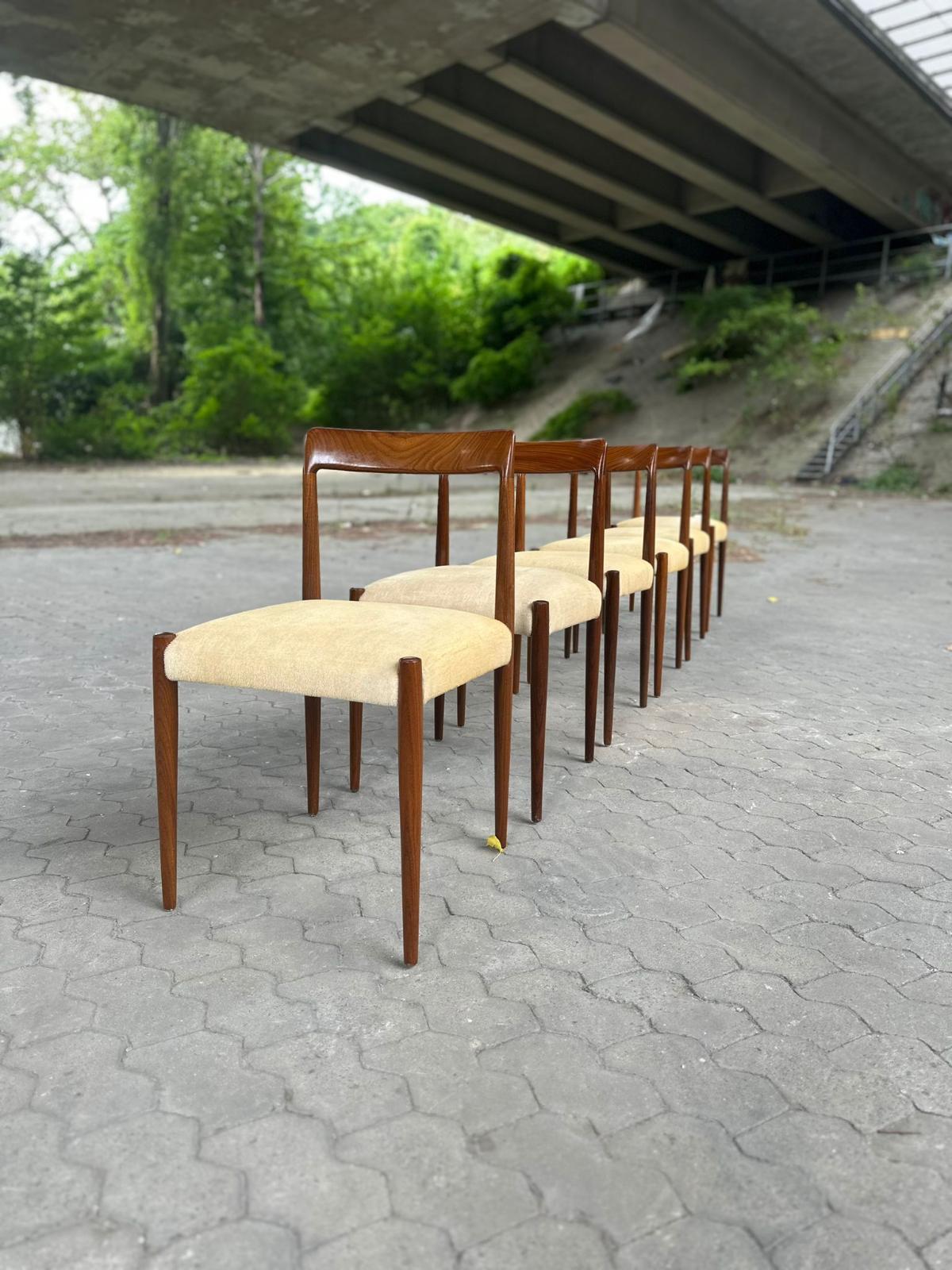 Design : 6x Chaises "n°77" de Niels Otto Moller par Niels Otto Møller