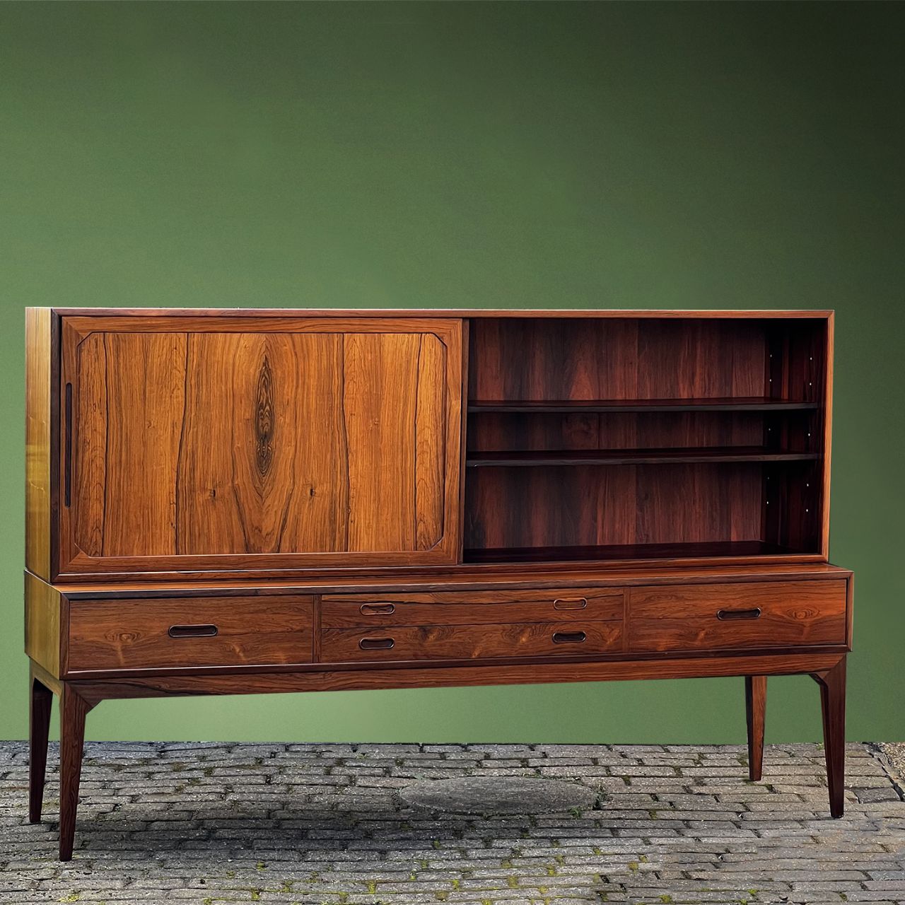 Enfilade haute en palissandre - Bois - Années 60