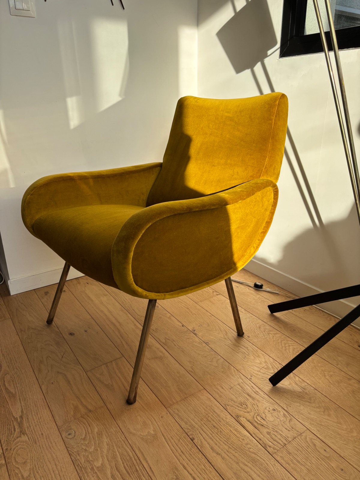 Fauteuil zanuso - Fabric - 1950s