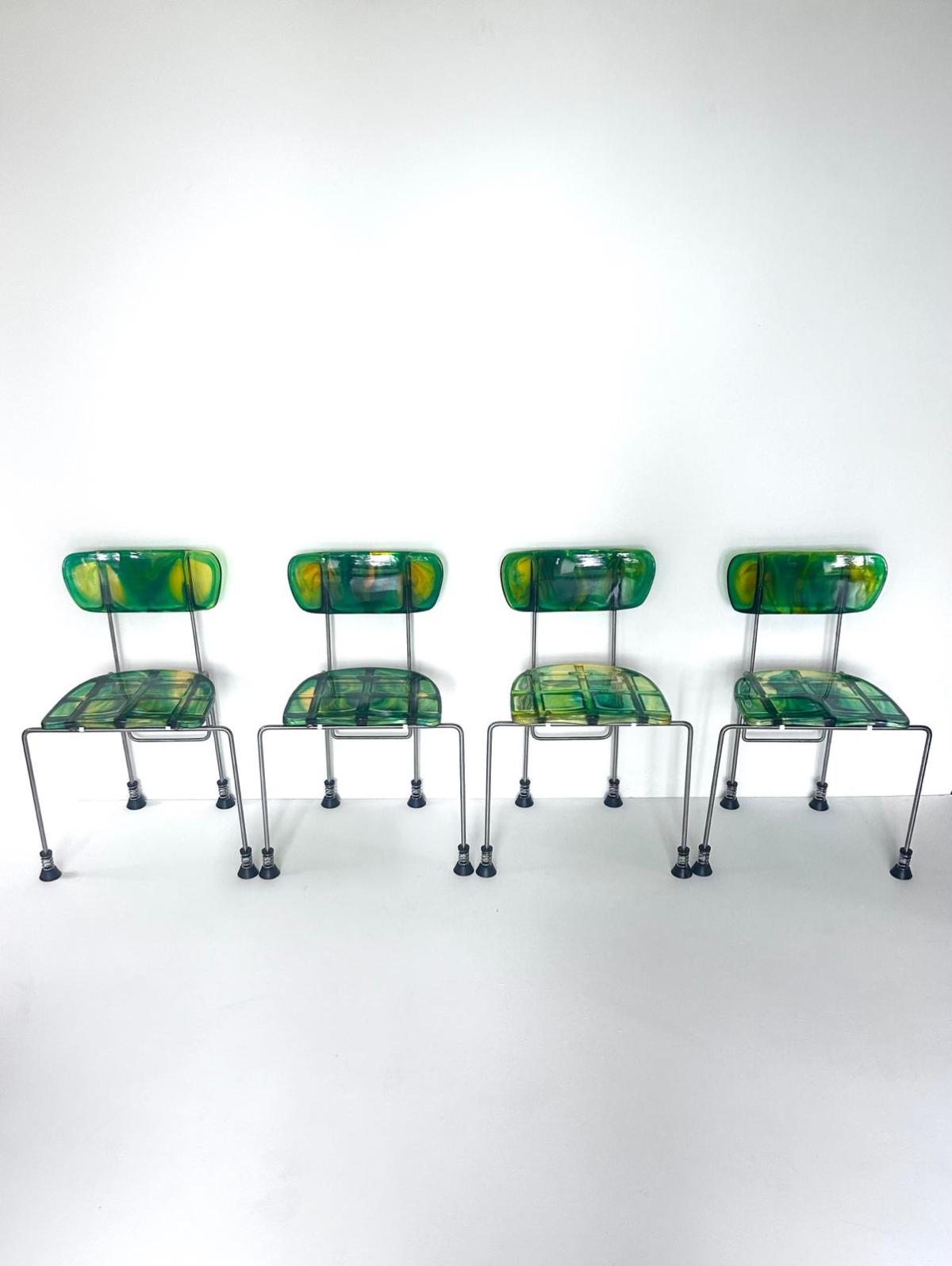 Chaises Broadway, Gaetano Pesce, Bernini, Italie 1993 - Plastic - 1980s