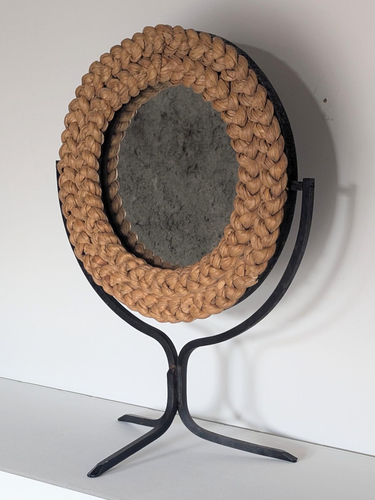 Miroir de table années 50 - Métal - Années 50