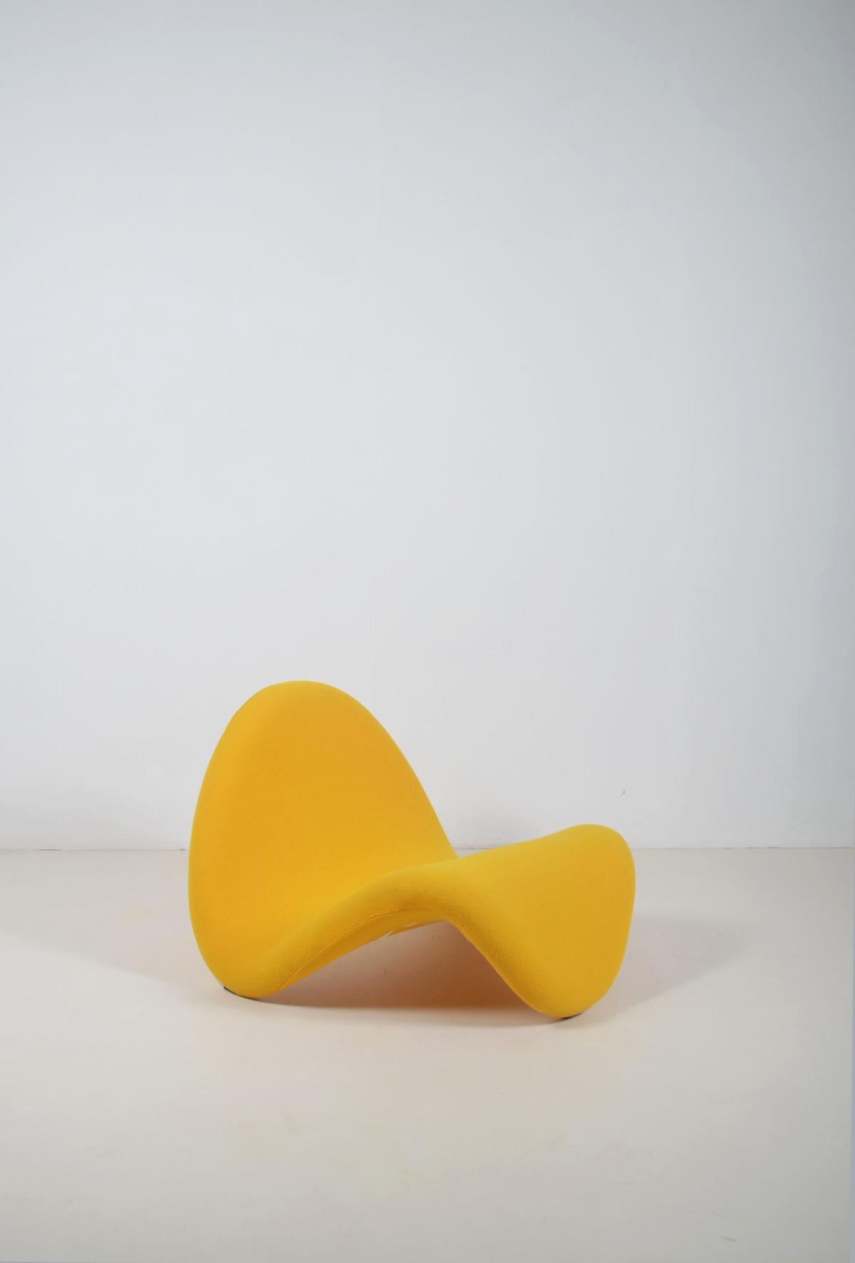 Yellow F577 Tongue designed by Pierre Paulin for Artifort - Tissu - Années 60