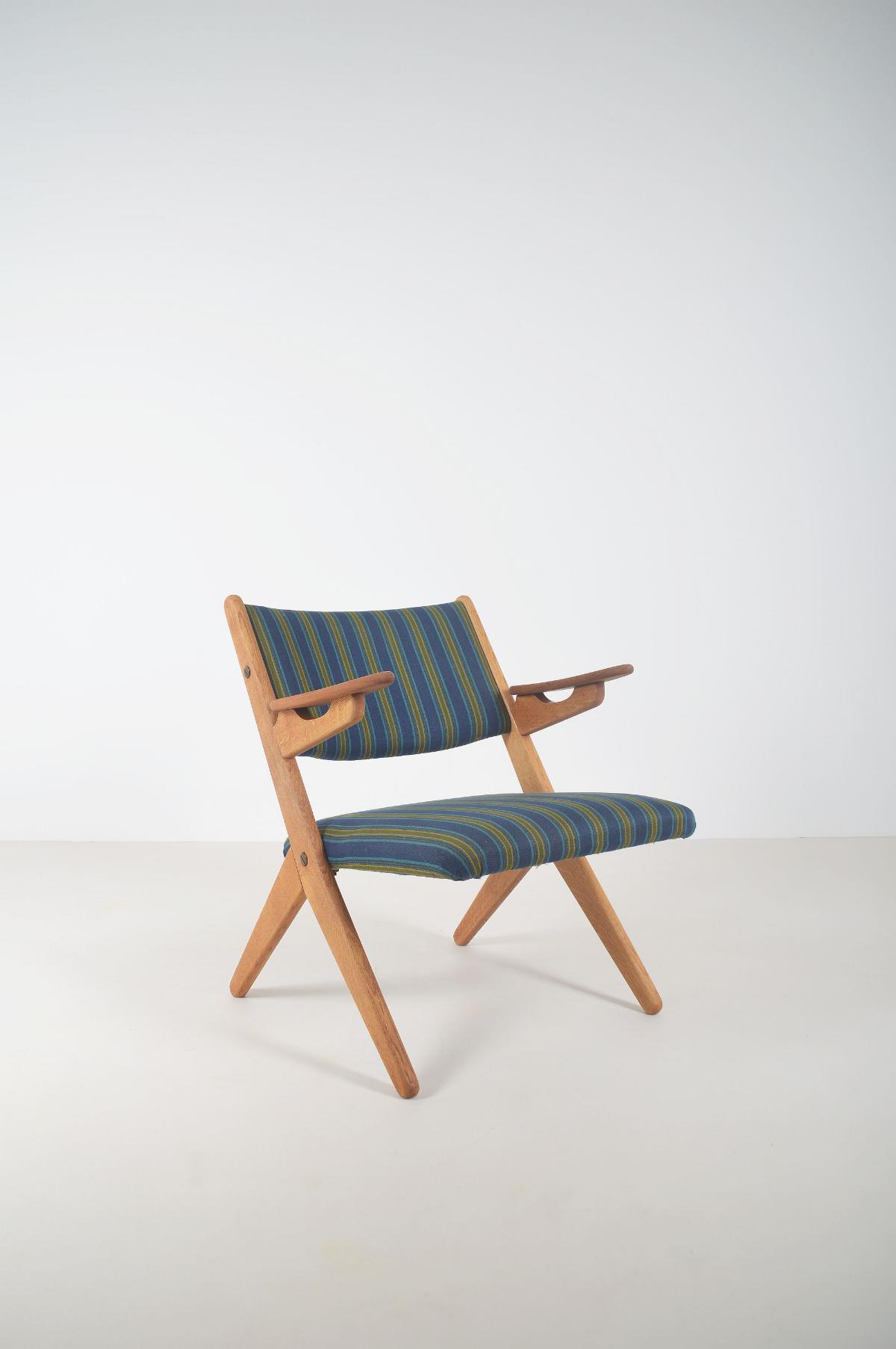Danish lounge chair designed by Arne Hovmand Olsen for Komfort, 1960s - Bois - Années 60
