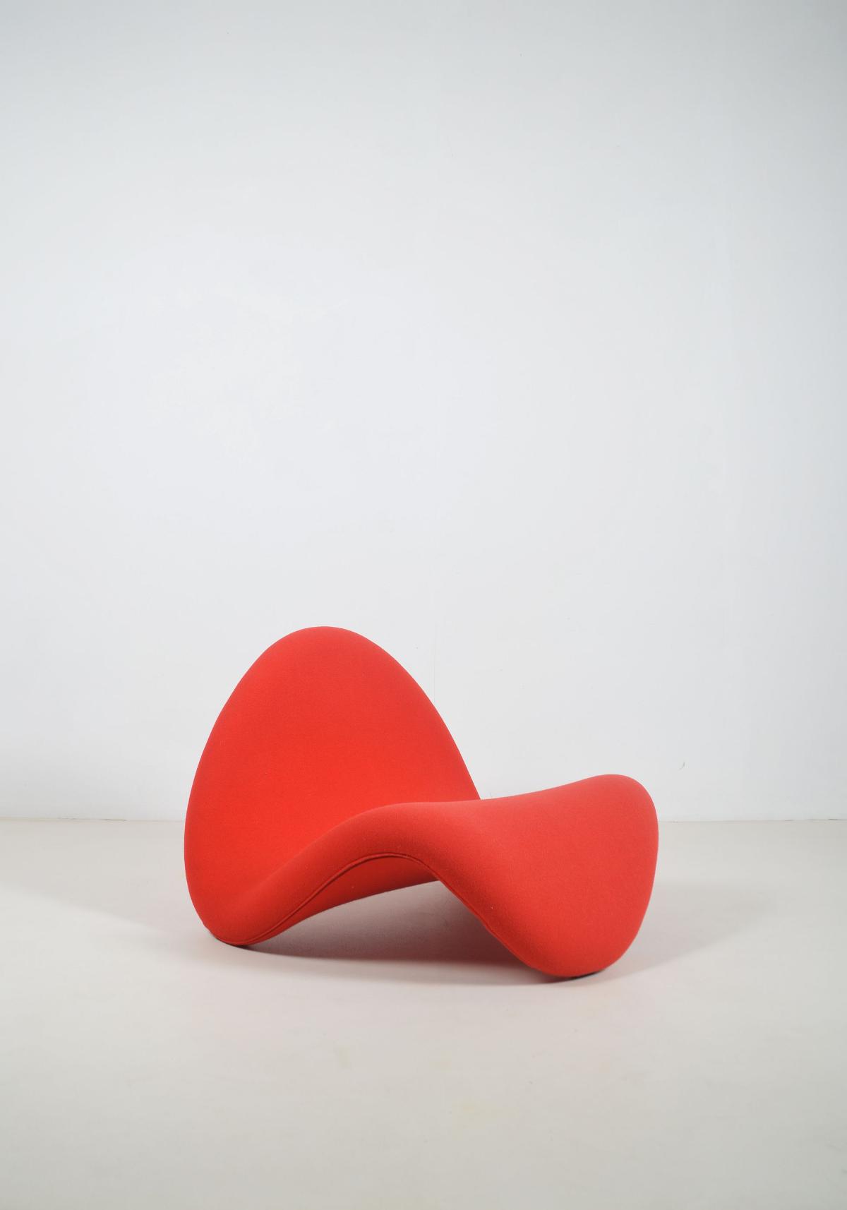 Red F577 Tongue designed by Pierre Paulin for Artifort, 1967 - Tissu - Années 60