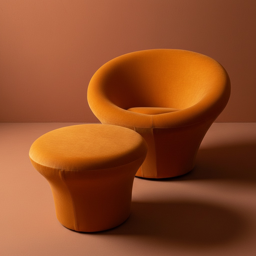 Mushroom Pierre Paulin Artifort - Tissu - Années 70